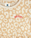 Rochie cu imprimeu leopard, mâneci lungi, bej, pentru fete Button Blue