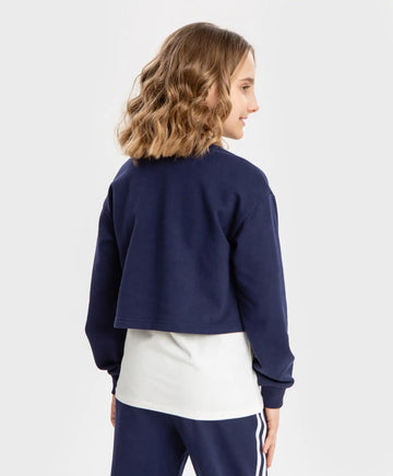 Hanorac cu dungi albastre Button Blue