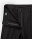 Pantaloni clasici, cu dungi presate, negri, Button Blue