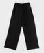 Pantaloni palazzo cu pliuri, negri, Button Blue