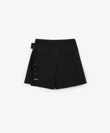 Fustă-pantaloni din material textil, negri, pentru fată, Gulliver
